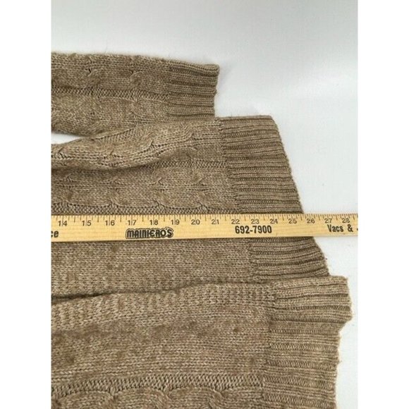 Mossimo Women's Brown Wool Blend Drape Front Open Cardigan Knit Sweater Size XS - Picture 9 of 10